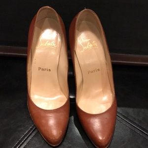 Christian Louboutin Brown Platform Pumps